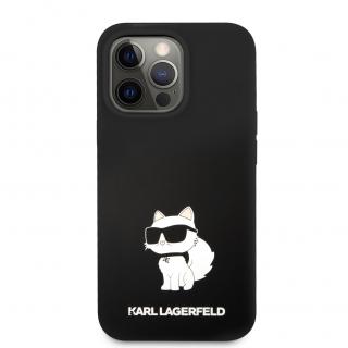 Karl Lagerfeld Liquid Silicone Choupette NFT Zadní Kryt pro iPhone 13 Pro Black