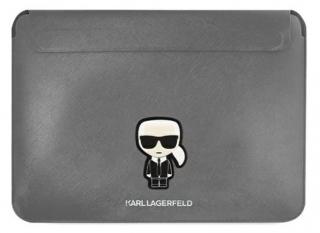 Karl Lagerfeld Saffiano Ikonik Computer puzdro 13/14  Silver