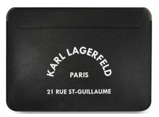 Karl Lagerfeld Saffiano RSG Embossed Computer púzdro 16  Black