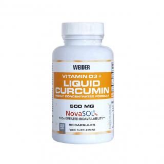 Weider Curcumin Liquid 500 mg + vitamin D3 Varianta: 90 kapslí