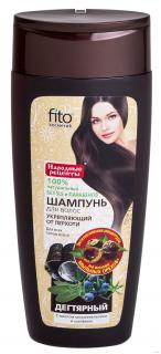 FITO KOSMETIK: Šampón DECHTOVÝ na báze mydlových orechov  proti lupinám 270 ml