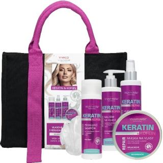 KERATÍN & KOFEÍN darčekové balenie vlasovej kozmetiky pre ŽENY v taške