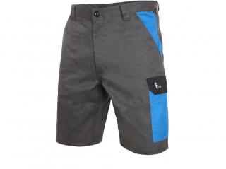 Krátke montérkové nohavice ZEFYROS šedo-modré Veľkosť: 56