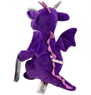 Plyšový drak so zvukom 20cm - fialový