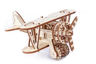 Wooden City 3D mechanické puzzle - Dvouplošník