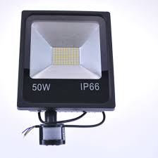 LED reflektor 50W s pohybovým senzorom STUDENA BIELA