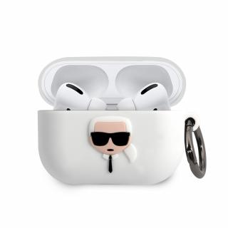 Karl Lagerfeld Karl Head Puzdro pre Airpods PRO - White