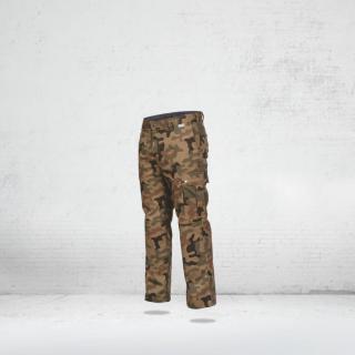Maskáčové nohavice LESNIK Farba: Camouflage-hnedá, Veľkosť: L