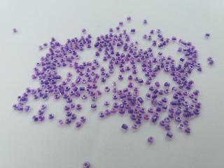Korálik sklenený  fialový  - 2 mm - balík