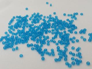 Korálik sklenený  modrý  - 2 mm - balík