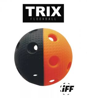 Florbalová loptička TRIX Farba: Čierno-oranžová