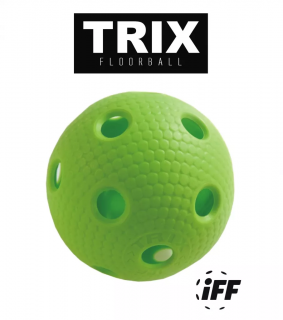 Florbalová loptička TRIX Farba: Zelená