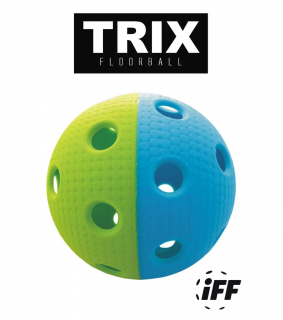 Florbalová loptička TRIX Farba: Zeleno-modrá