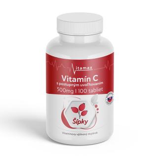 Vitamín C 500mg / 100 tabliet - Šípka s predlženým účinkom