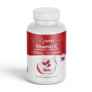 Vitamín C 500mg / 30 tabliet - Šípka s predlženým účinkom