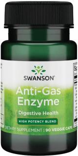 Swanson Anti-Gas Enzyme, 90 rastlinných kapsúl
