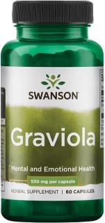 Swanson Graviola, 530 mg, 60 kapsúl