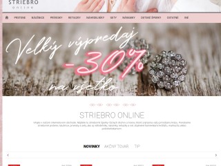 STRIEBRO online - Internetový predaj strieborných šperkov