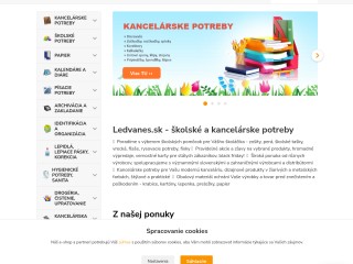Ledvanes.sk e-shop - školské a kancelárske potreby, papier, perá